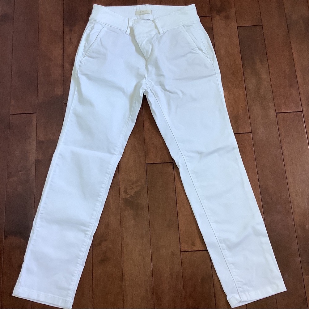 Loft White Jeans